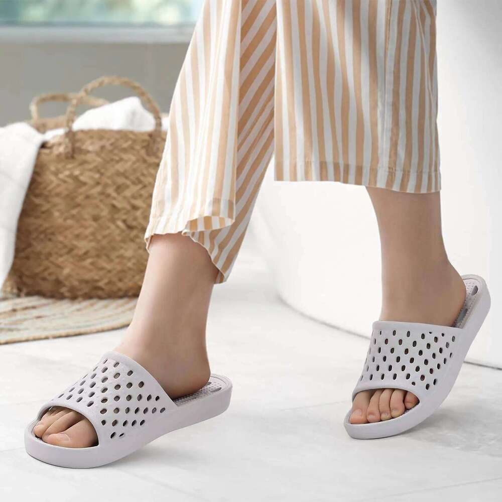 Litfun Summer Fashion Beach Sandals With Arch Support Lightweight Antislip Bathroom Cozy Flat Slides Women's Slippers