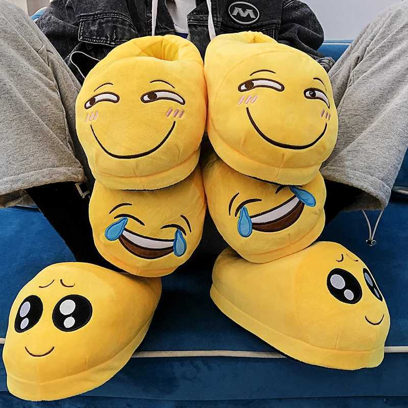 Indoor Slippers Warm Winter Home Fluffy New Fashion Men Women Bread Demon Soft Plush Shoes Unisex Cute Funny Christmas Gift S260305