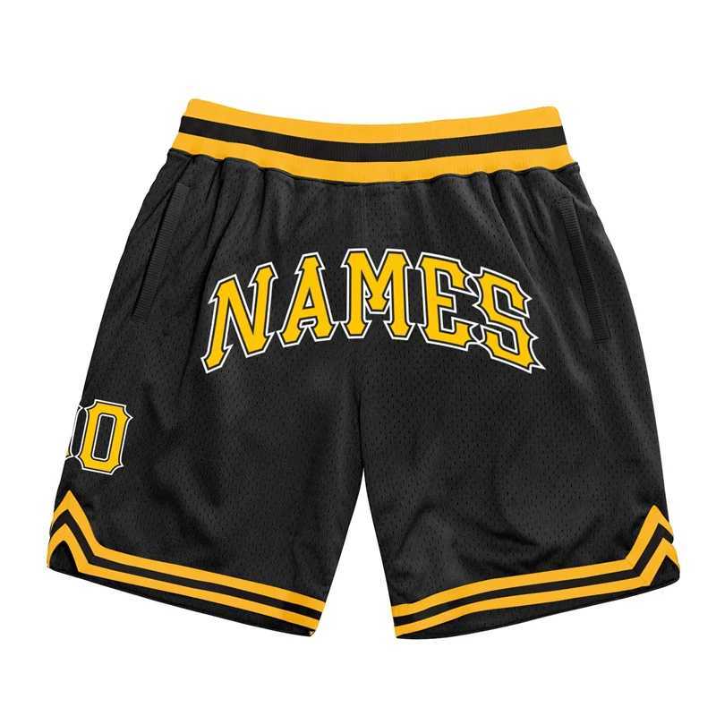Custom Team Name Number Basketball Shorts For Men Summer Fashion 3D Printed Black Short Pants Loose Breathable Sports Shorts X260306