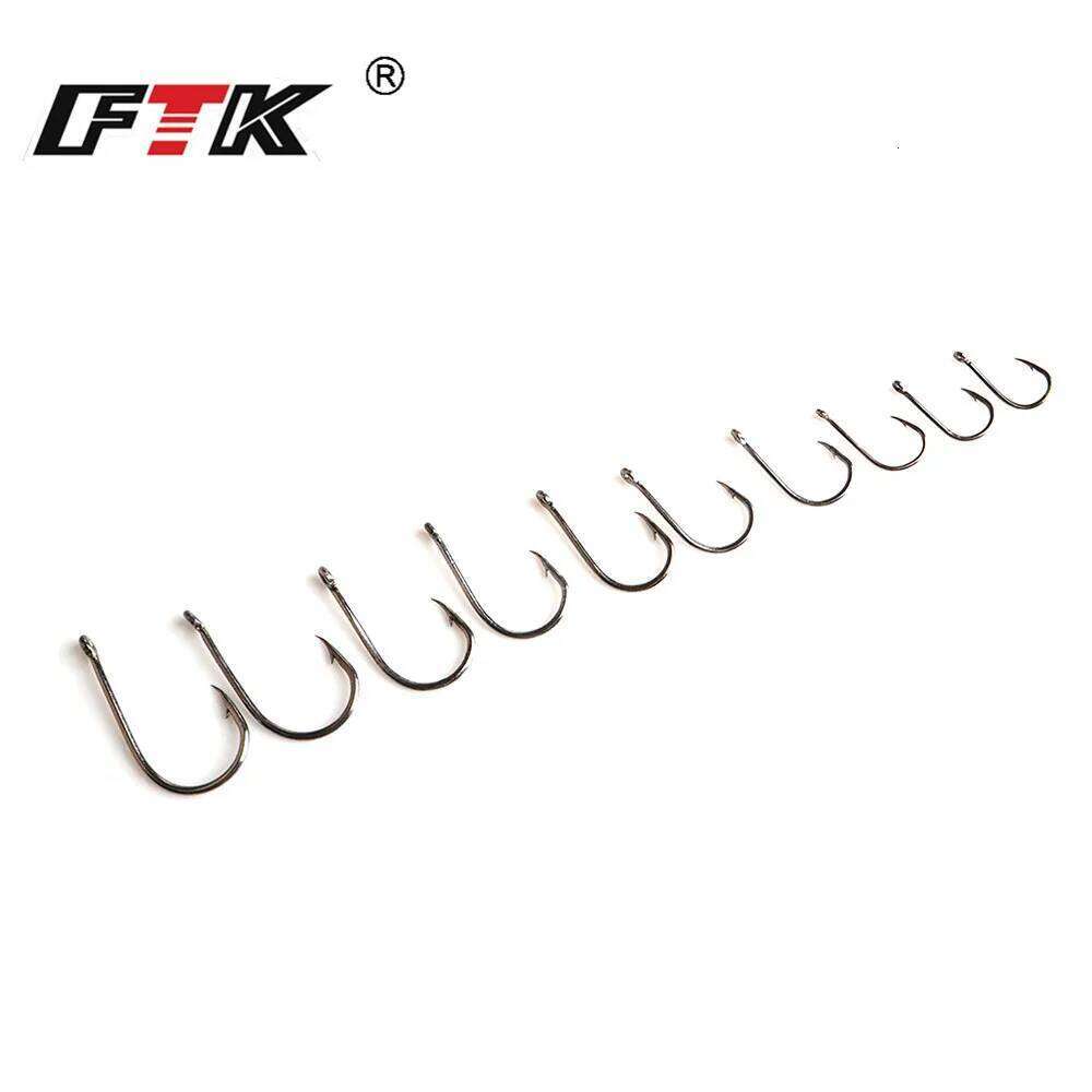 FTK CHINU Fishhooks Fishhook Baitholder Size1#-10#100pcs / lot Hooks from Norwegian carp fishing Y260305