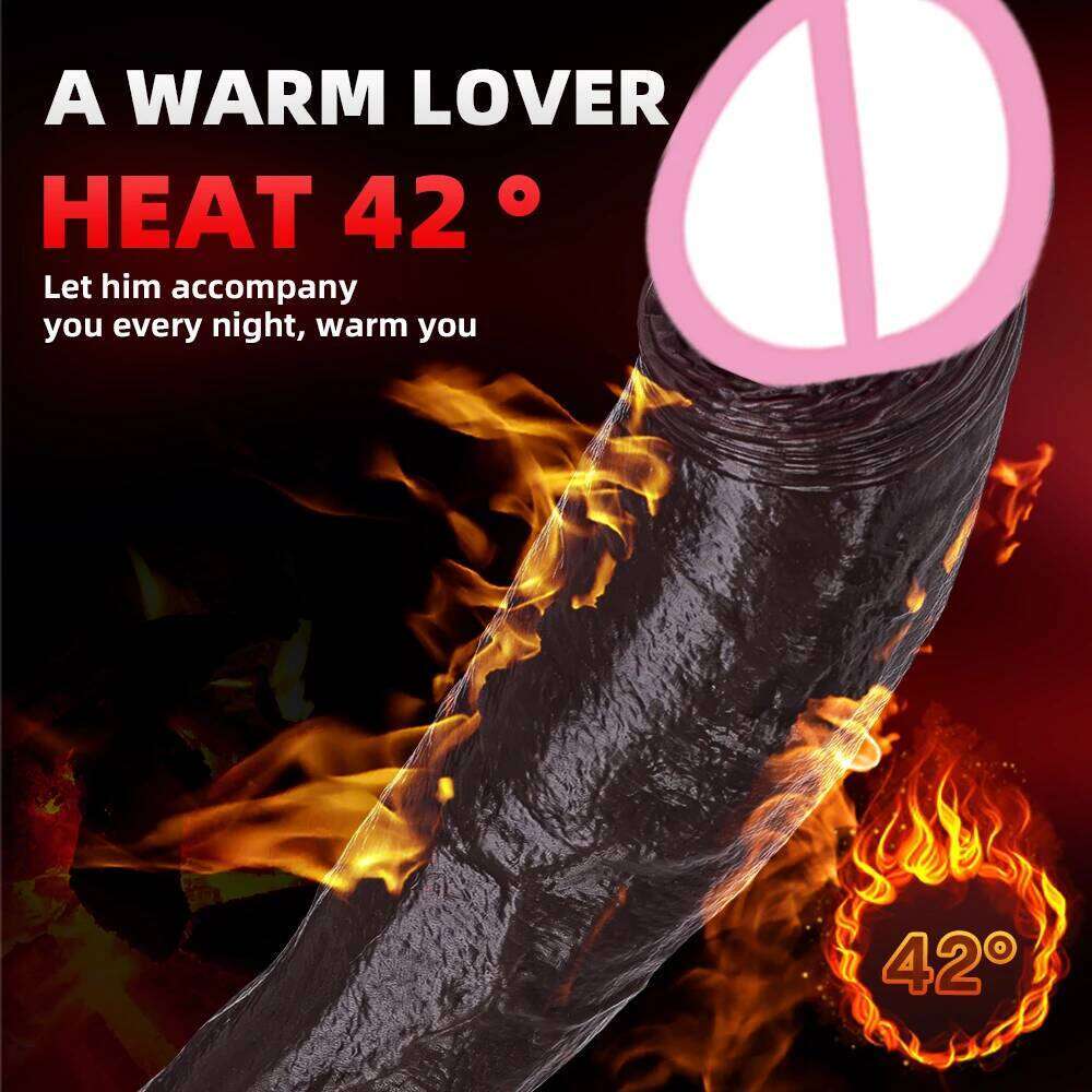 Realistic Big Dildo Vibrator Penis Telescopic Swing Heating Silicone Dildos Female Remote Control Dick Vibrators For Women W260305