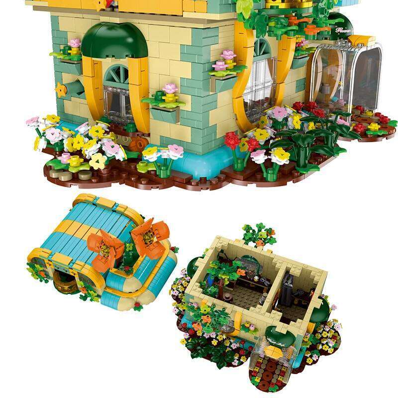 Creative Expert City Florist Building Blocks Model With light Sets MOC Streetview Modular Architecture Boys Toys Childrens Gifts Z260306