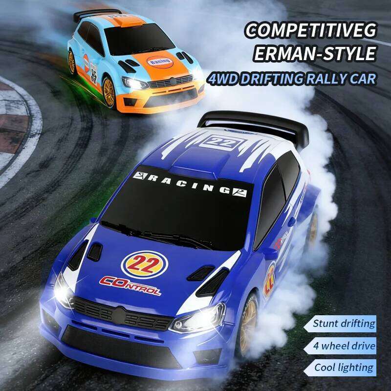 2026 New JJRC Rc Mini 1/64 4wd Drift Racing Cars with Lighting High Speed Remote Control Car Toys Children Birthday Gifts C260305