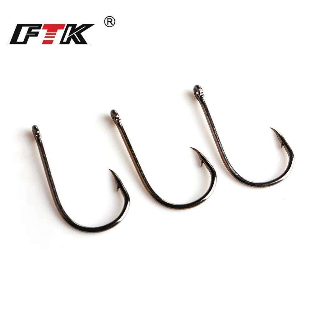 FTK CHINU Fishhooks Fishhook Baitholder Size1#-10#100pcs / lot Hooks from Norwegian carp fishing Y260305