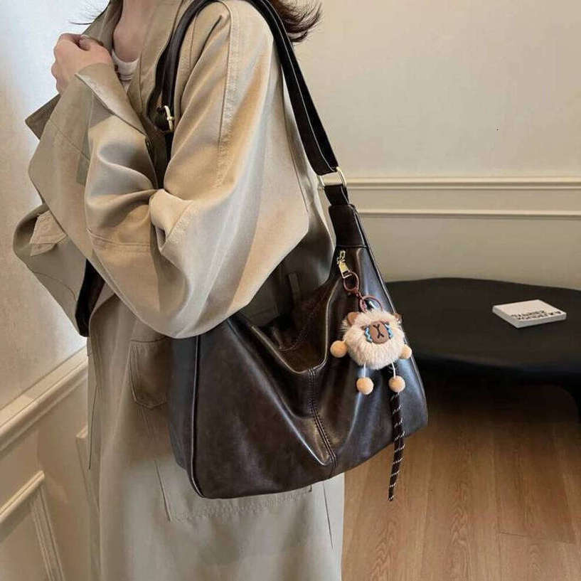 TAURUSCIAGA New Free Pandent Fashion Women's Crescent Bag High Quality PU Leather Shoulder Waterproof Crossbody Casual Tote Bag Noble Temperament
