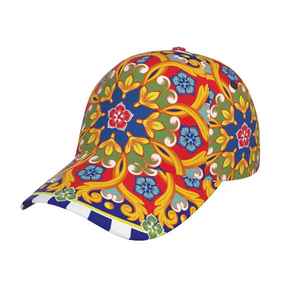 Colorful Ethnic Ornamental Outdoor Sport Caps Baseball Hat Men Women Visor Cap Baseball Cap Street Hip Hop Caps golf hat men S260306