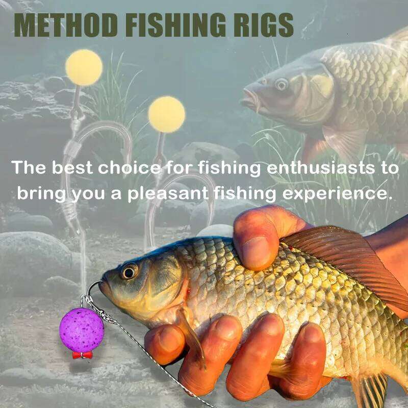 Premium Method Feeder Rigs 10/20 pcs - Strong Braid & Sharp Barbed Hooks Size 6-14 for Carp/Bream/Tench Fishing S260305