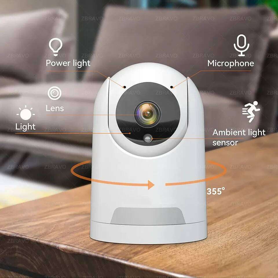 ICSEE Mini Wifi FHD 3MP Color Night Vision Two Way Audio Auto Tracking Indoor Use Baby Monitor Wireless Security Camera 26W0306