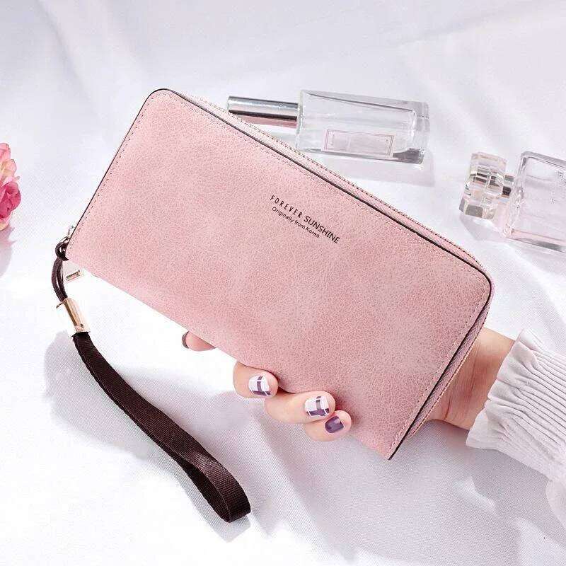 Handheld Multifunctional Card Mobile Bag Female Large Capacity Women Long Wallet Zipper C260304