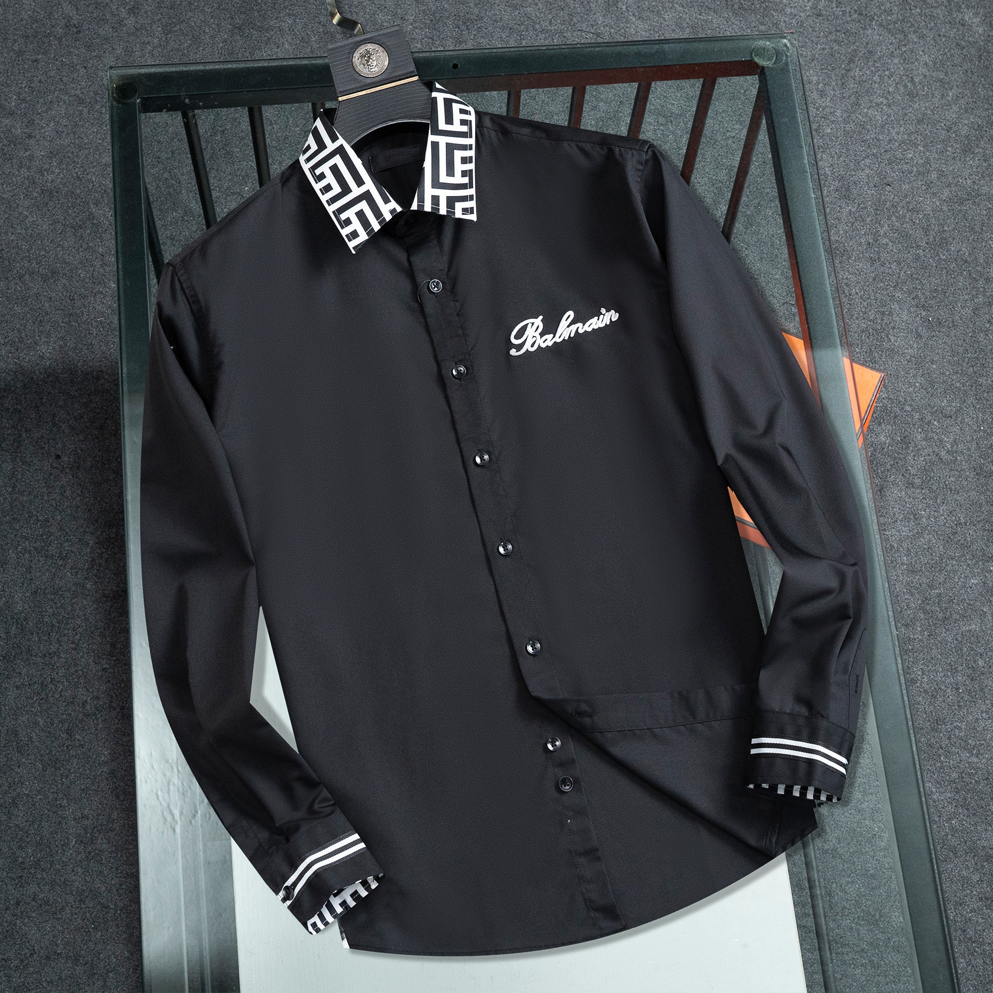 2026 Designer dress shirt Button Up Dress Shirt Formal Business Casual Long-sleeved Mens Shirts Breathable Long Sleeve Brand Fashion Casual shirt Clothing M-3XL A8