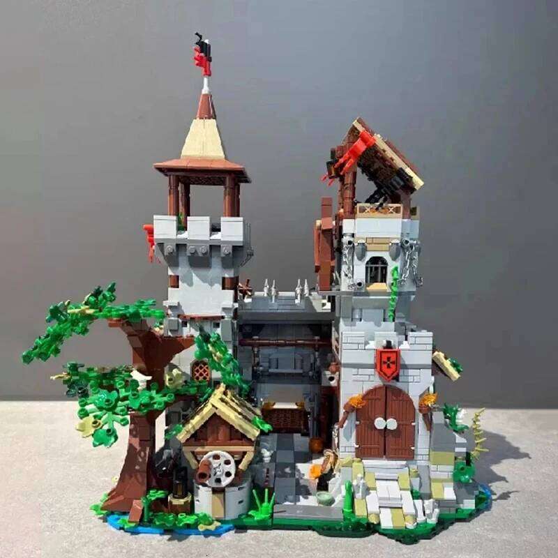 Holy Spirit Knights Fortress building blocks Architecture MOC Medieval Castle Model Bricks puzzle toys for adult holiday gift Z260306