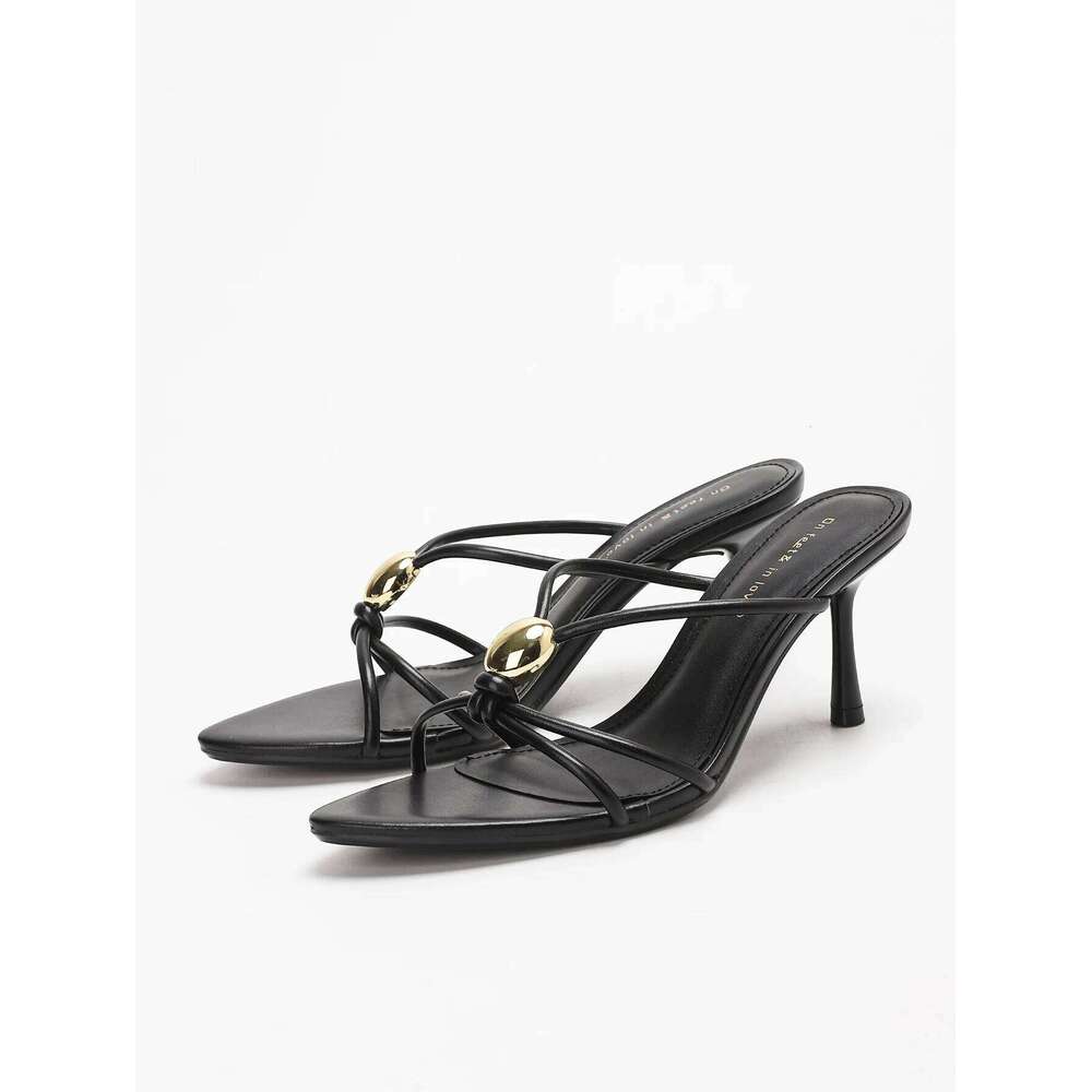 Women's fashionable, elegant, comfortable, simple and versatile high heels, peep-toe breathable slip-on stilettos.