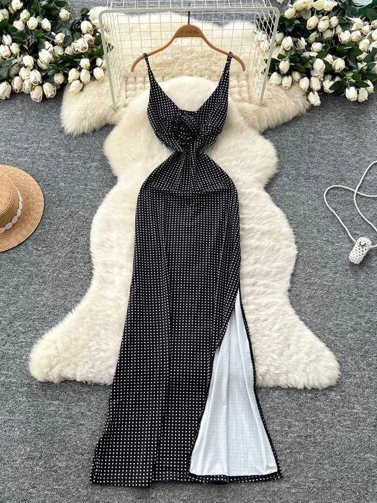 YuooMuoo Chic Fashion Sexy Wrap Hips Split Knitted Autumn Dress Women Slim Elastic Bodycon Long Dress Streetwear Outfits Vestido X260306