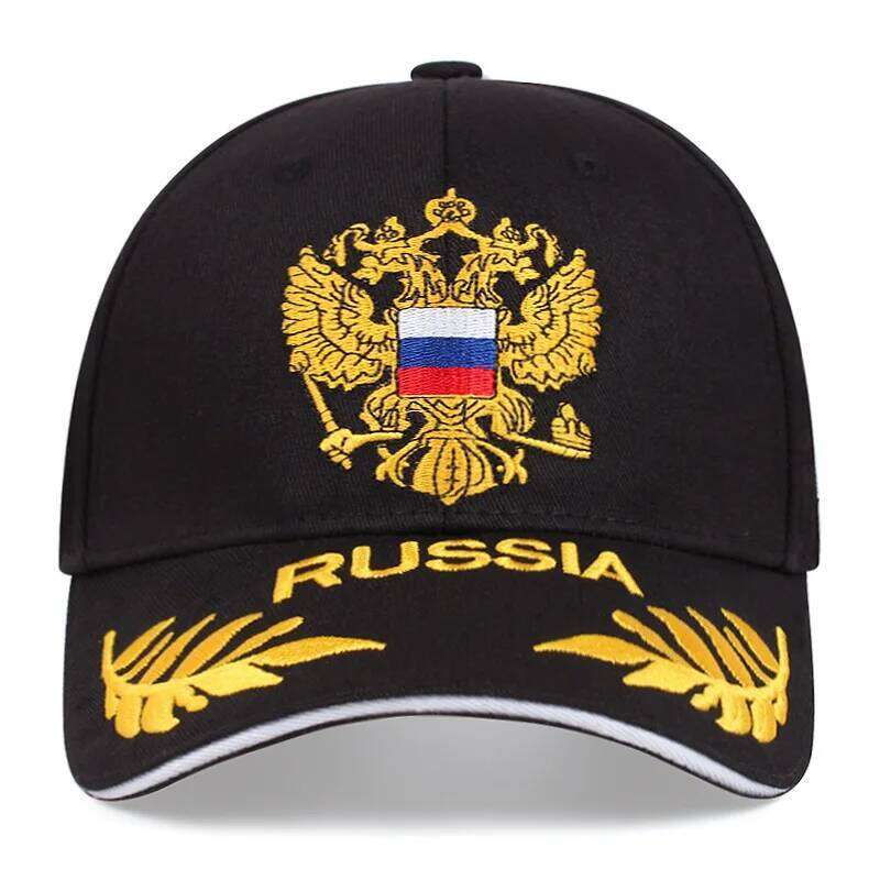 Russia Baseball Cap Cotton Russian National Emblem Embroidery Snapback Caps For Men Women Unisex Adjustable Outdoor Visor Hat Y260304
