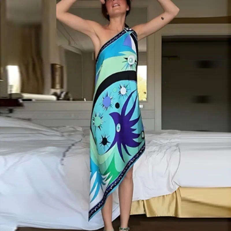 Casual dress, fashionable suspender print 3-piece set for women, lace up sleeveless backless top, mini shorts for 2026 summer women