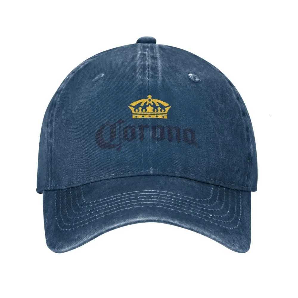 Corona Baseball Cap Classic Beer-print Cowboy Hat Unisex Teens Trucker Dad Hat Sunshade Running Hippie Snapback Cap Casual S260306