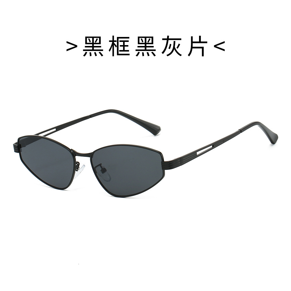 25 new models of irregular metal small-frame sunglasses, trendy high-end, UV protection, retro European and American style