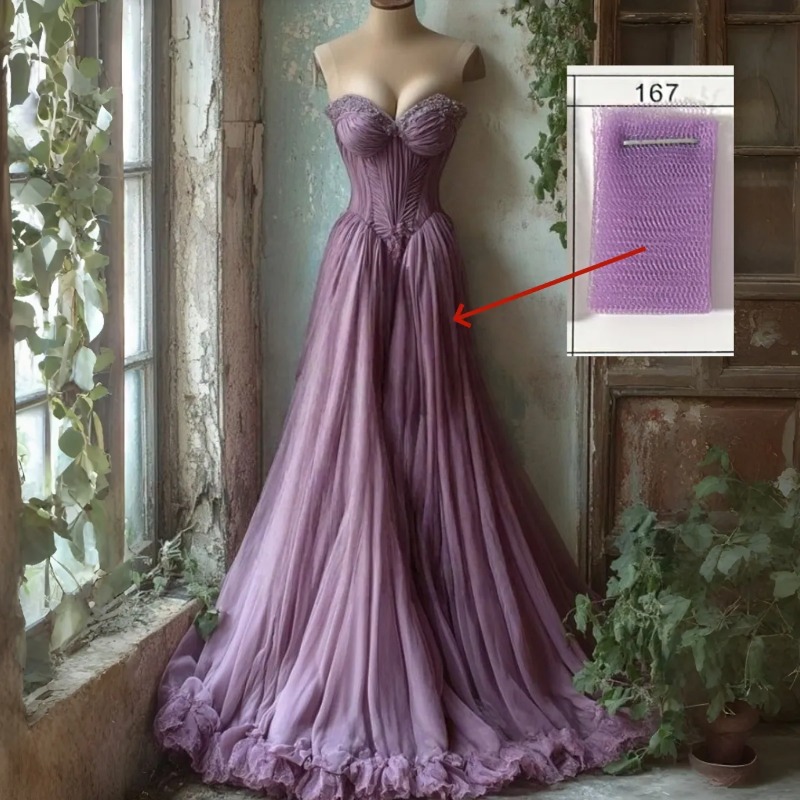 2026 Fantasy Princess Prom Dresses Ruffles Pleats A-Line Long Dusty Purple Tulle Evening Gown Sweetheart Sleeveless Reception Dress