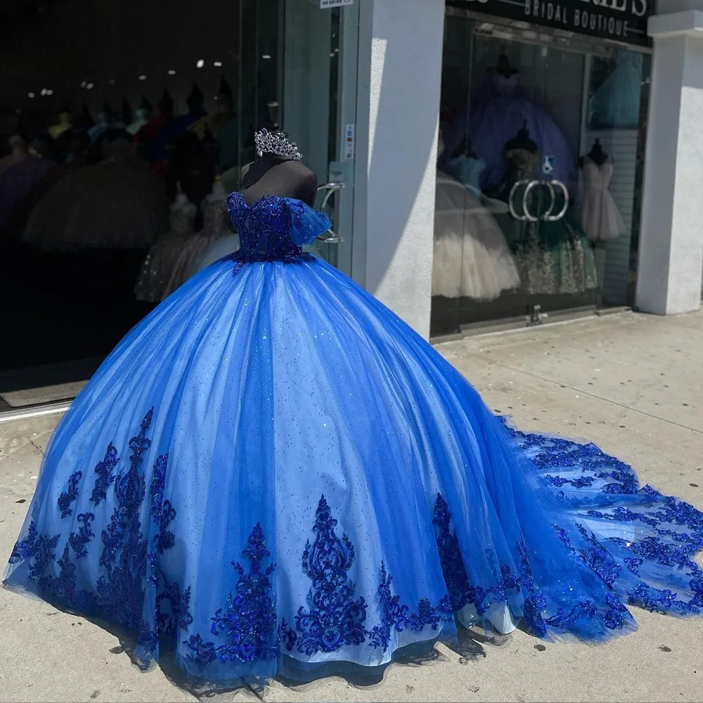 2026 Off Shoulder Sleeves Sweetheart Ball Gown Quinceanera Dresses Beading Pearls Appliques Lace Prom Evening Party Pageant Birthday Gowns Uniquisite 