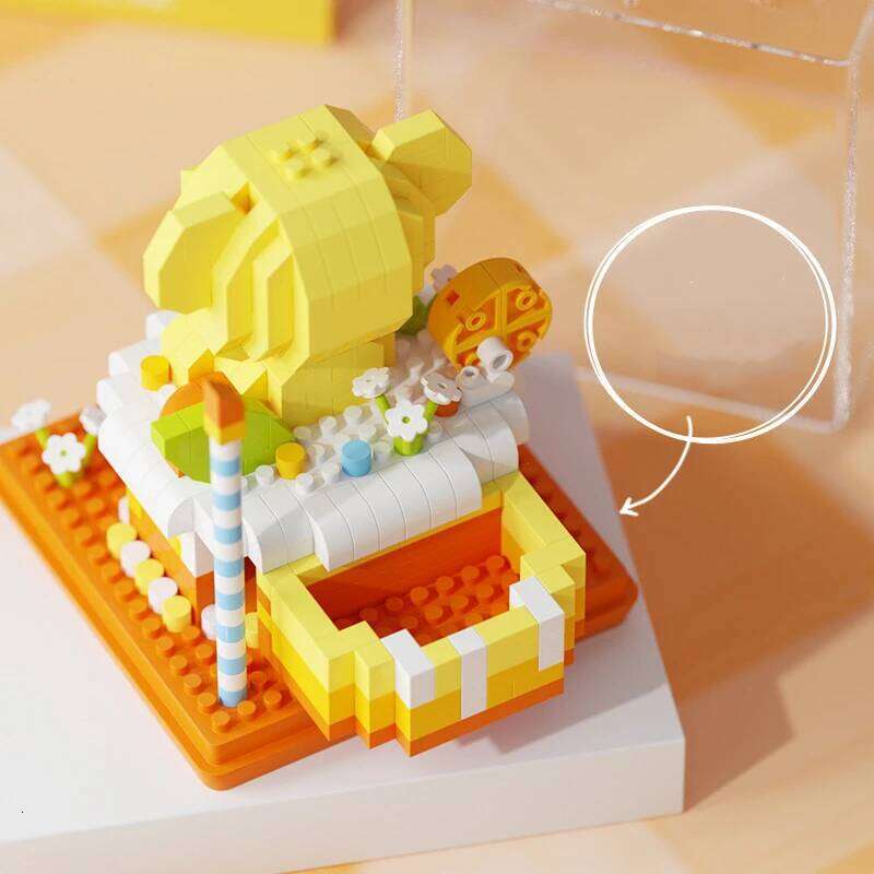 Fun particles assembled building blocks toys cute strawberry cake small ornaments birthday surprise gift Z260306