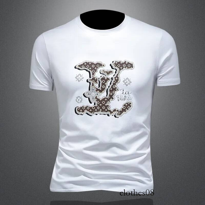 Red f T-irt Men's Faionable Summer New Arrival Polyester Fiber round Ne ort Sve Traditional Sle Clothing
