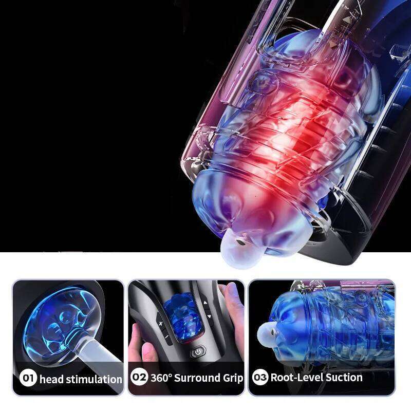 Leten THRUSTING-PRO Automatic 75mm Telescopic Vibrator High Speed Male Masturbator Sucking Machine Masturbation Sex Toys For Men W260305