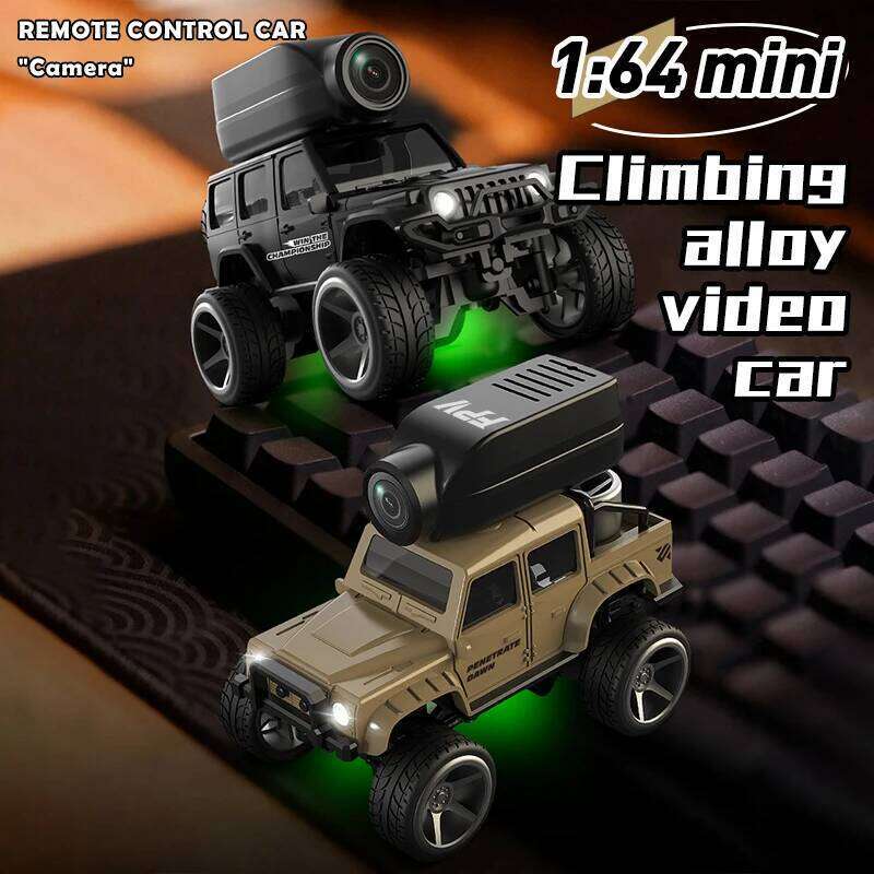 KF32 Mini RC Car 1:64 2.4G Remote With 720P FPV Camera Wifi APP Control High Speed Racing Stunt Vehicle Toys For Kids C260305