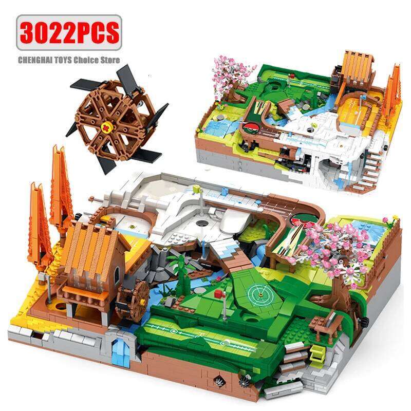 3022PCS MOC Golf Resort Course Modular Building Blocks Model Educational Puzzle Bricks Toys Christmas Gifts For Kids Boys 86017 Z260306