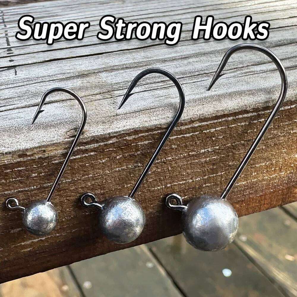 5-20Pcs Metal Jig Head Hooks 1g 3.5g 5g 7g 10g Shank Barbed Root Ned Rig Fishing Soft Lure Kit Tackle Pesca Gear Carp Fishhook S260305