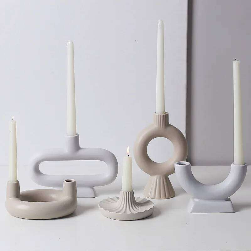 Nordic Design candlestick Concrete Holder Candle Living Room Household Homestand Decoration Ornaments XJ260305