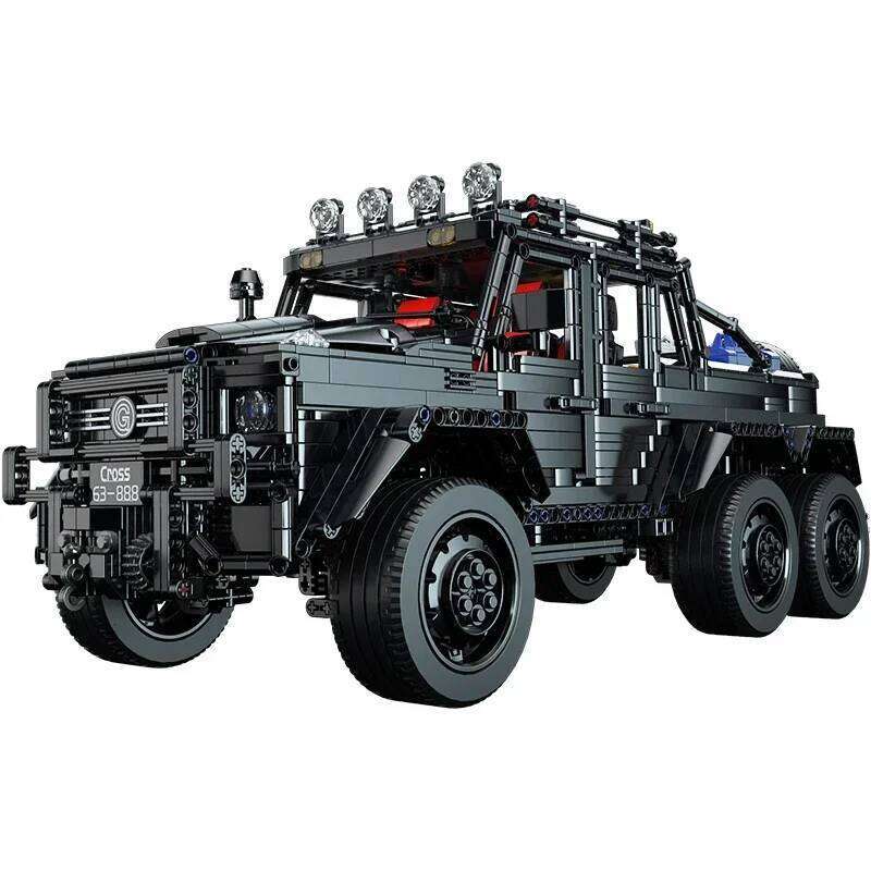 Toylinx Technical Enthusiasts Adults Blocks Creativity Off-Road SUV Black Kits 1:8 Scale Pickup Truck Car Building Cool Gift Z260305