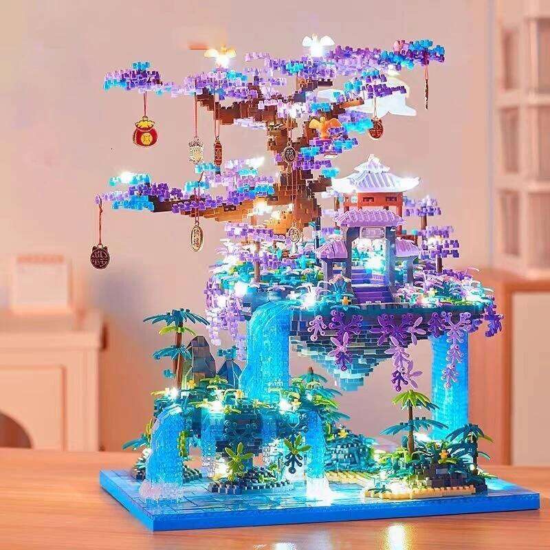 1460 Pieces, Fairy Pavilion Toys, Creative Handmade Building Block Toys Construction, Abs Materials, Suitable For Z260305