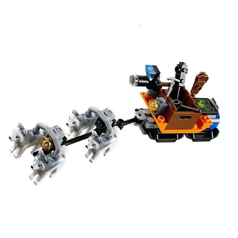 Suitable for urban series polar lifting helicopter building blocks Arctic airplane boy assembling toys Christmas gifts Z260306