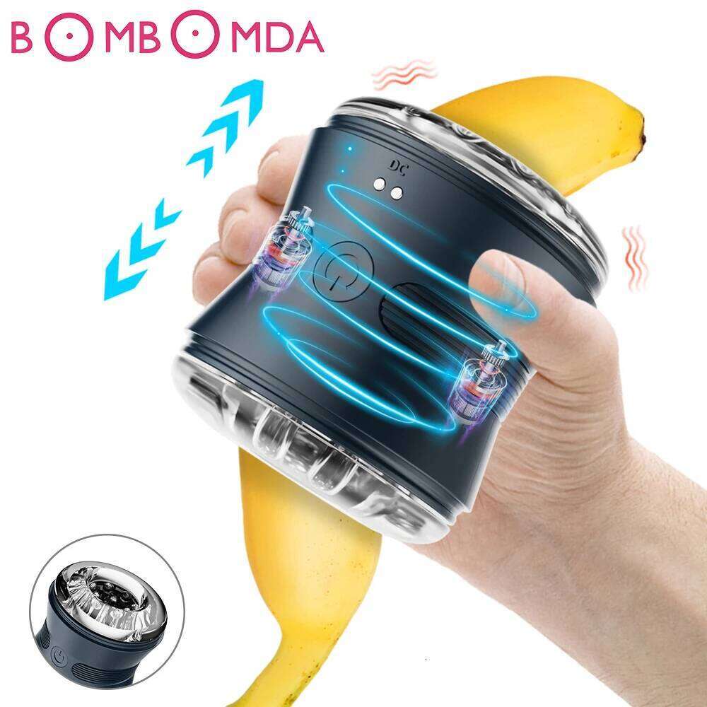 Automatic Male Masturbator Cup Vagina Masturbation Blowjob Man Mastuburator Sex Toys for Men Adult Goods Electric Mastubator W260305