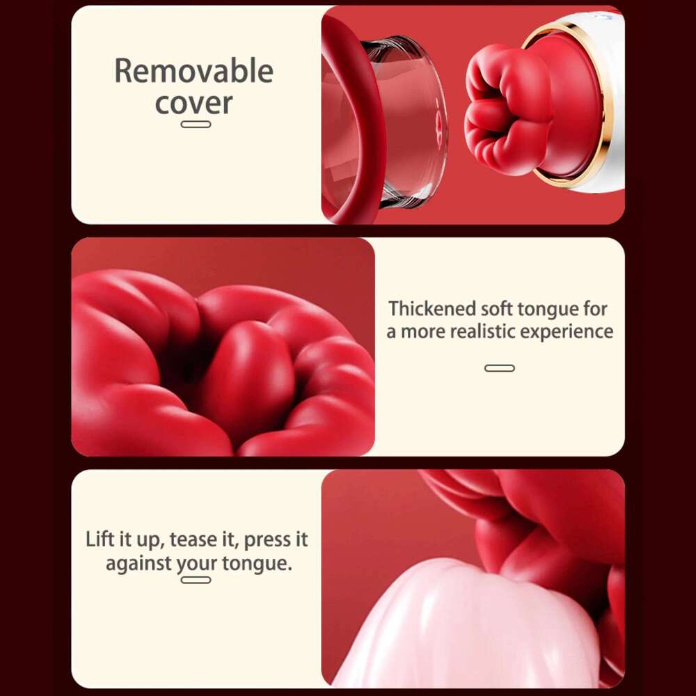 Sucking Thrusting Vibrator for Women Nipple Clit Stimulator Powerful Vibrating Egg Tongue Licking Clitoris Sucker Sexy Toy Dildo W260305