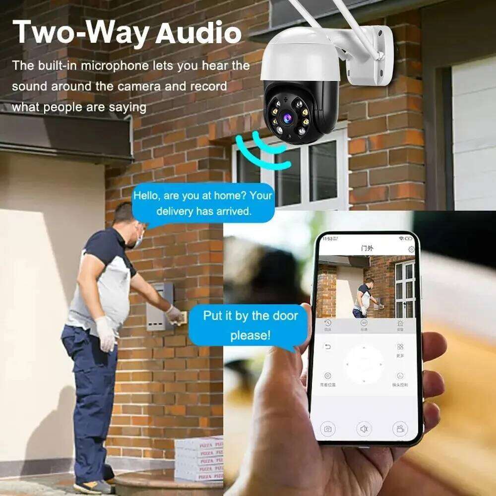 RDV 4K 8MP PTZ Wifi IP Outdoor 4X Digital Zoom AI Human Detect Wireless H.265 P2P Audio 1080P 5MP Security CCTV Camera 26W0306