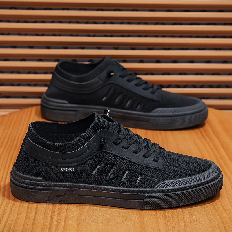 Summer Mens Breathable Mesh Canvas Sneakers Lightweight Comfortable Casual Sports Shoes for WalkingGym Trendy Non-Slip 260305