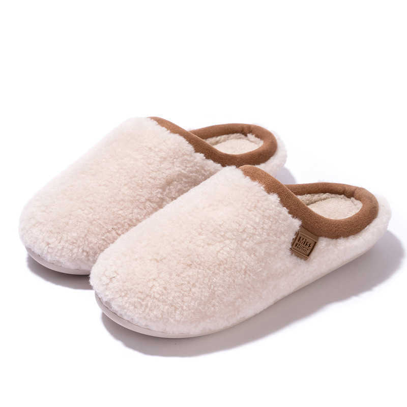 2025 Autumn Winter Plush Slippers for Women Home Indoor Non-Slip Warm Floor Fleece Cotton Slippers Men Maternity Shoes S260305