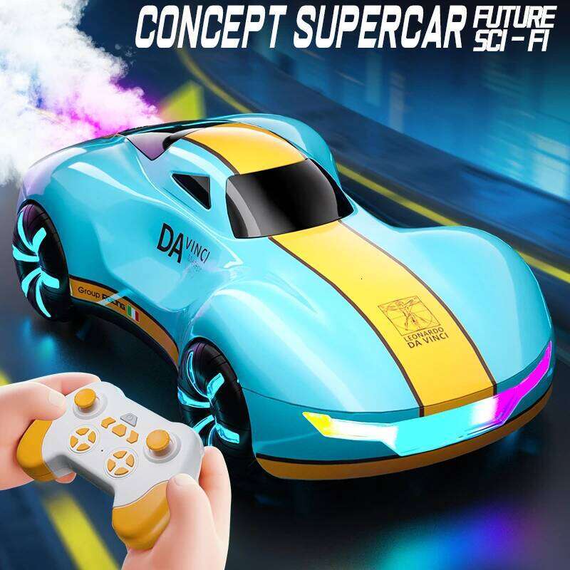 Drift Stunt Car with Light Spray & Sound, 2.4GHz Hobby RC Cars Toy Kids, 360 Rotate, Birthday Gifts for Boys Girls 4-12 C260305
