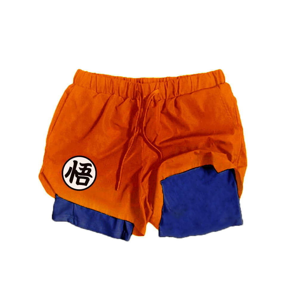 Dragon Ball Series 3D Digital Print Double-Layer Adult Beach Shorts Amazon Cross-Border E-Commerce Best-Selling Product