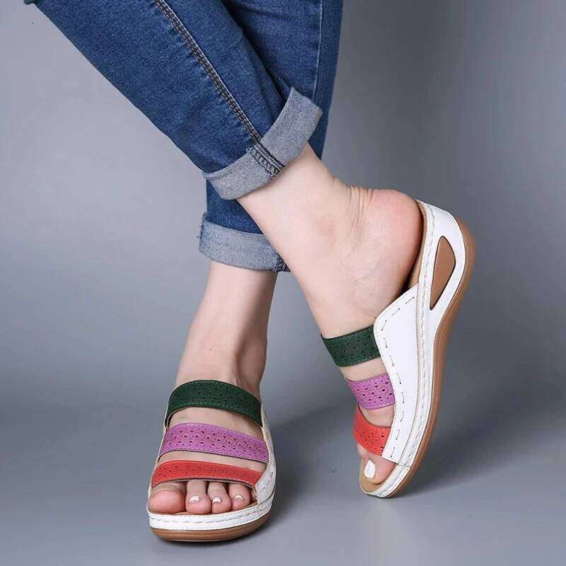 Wedges for Women Summer with Heels Sandals Flip Flops Beach Casual Shoes Slippers Sneakers
