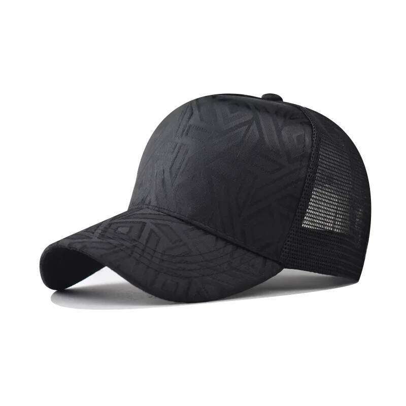 54-60Cm Adjustable New Thousand Birds Rhombus Baseball Men's and Women's Cap Plaid Fashion Black Flat Brim Hat Y260304
