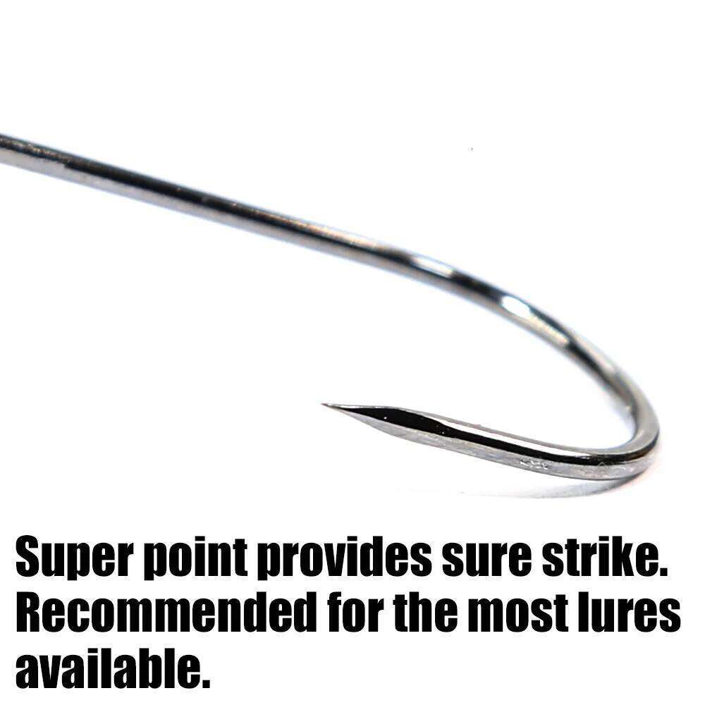 B&U 5ps cHandmade Flipping Hooks for Bass Fishing High Carbon Steel Long Shank Hook Soft Worm Texas Rig Fish Tackle S260305