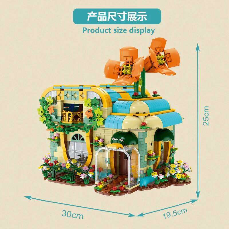 Creative Expert City Florist Building Blocks Model With light Sets MOC Streetview Modular Architecture Boys Toys Childrens Gifts Z260306