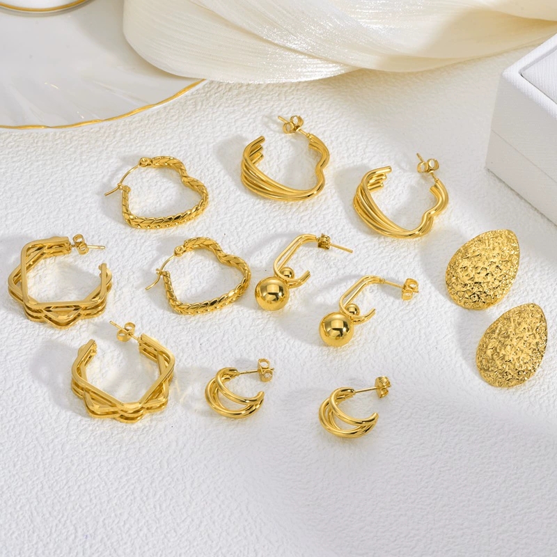 Trendsetting Ladies' Jewelry: Premium European-Inspired Wheat Shaped Earring Set