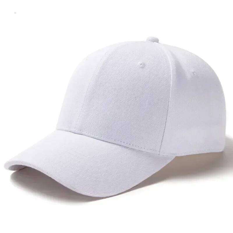 Solid Unisex Baseball Cap 6 Panel Men Caps Daily Womens Summer Hat Curved Brim Adjustable Red White Purple Grey Black Y260304