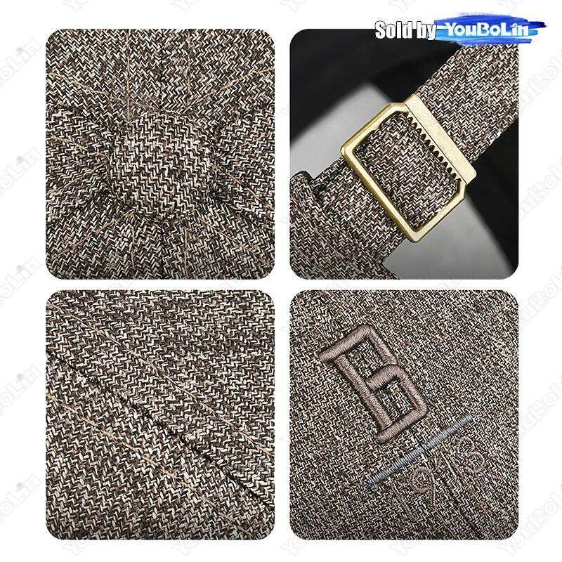 Mens Outdoor Hard Top Embroidered B Letter 1913 Middle-Aged Leisure Sun Protection Trend All-Match Baseball Cap Y260304