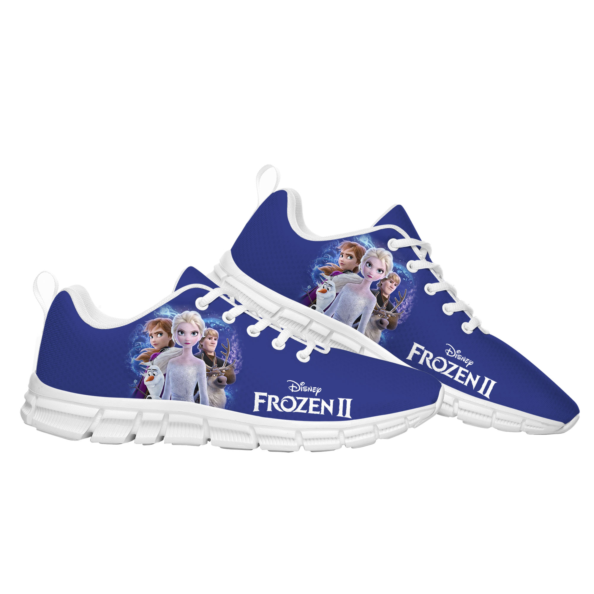 Elsa Anna Sports Shoes Man Woman Boys Girl Disney Cartoon Frozen Decorate Sneakers Design Your Photo Logo Text Walking Shoes Walking Shoes Custom Shoe