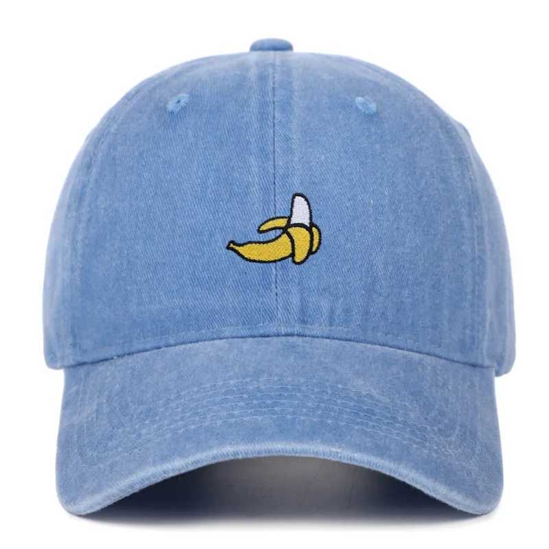 Banana Embroidered Baseball Hats for Men and Women Outdoor Sunshade Duck Tongue Hats Outdoor Travel S260306