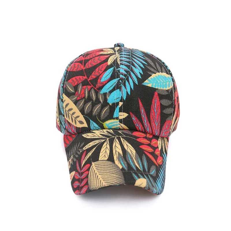 Maple Leaf Spring/Summer Hat New Flower Hats Mens and Womens Korean Duck Tongue Caps Baseball Cap Casual Versatile Sports S260306